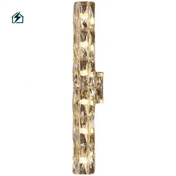 Modern Crystal Wall Lamp – Chrome Luxury Wall Light for Homes & Hotels in Ghana