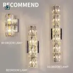 Modern Crystal Wall Lamp – Chrome Luxury Wall Light for Homes & Hotels in Ghana