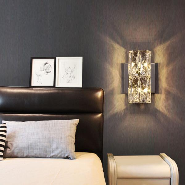 Modern Crystal Wall Lamp – Chrome Luxury Wall Light