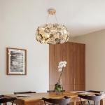 Modern LED Crystal Chandelier – Gold Luxury Ceiling Light Ghana