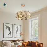 Modern LED Crystal Chandelier Gold – Luxury Ceiling Light for Homes, Hotels & Villas in Ghana