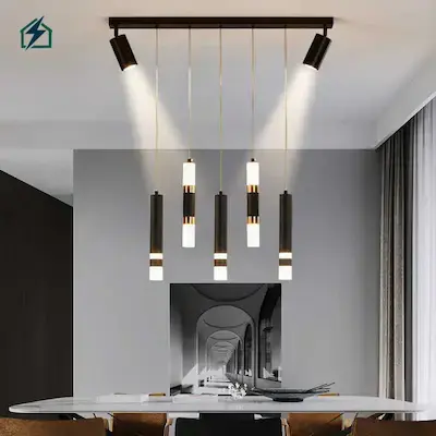 Modern Luxury Interior Chandelier – Model No. 1 Stainless Steel + Crystal Ghana 30,000+ Hour Lifespan