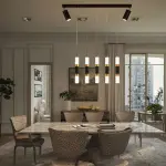 Modern Luxury LED Chandelier Pendant Light – Adjustable Hanging Ceiling Lamp for Living Room, Dining Room & Hotel Ghana