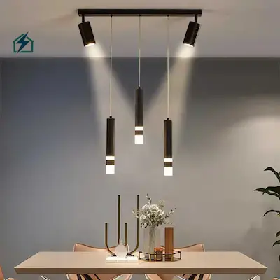 Modern Luxury Interior Chandelier – Model No. 1 Stainless Steel + Crystal Ghana Adjustable LED Lighting