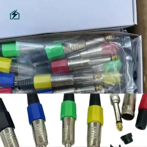 Monophonic Swiss 6.35mm Microphone Plug – Professional Audio Jack Connector for DJs & Studios in Ghana