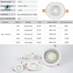 New Arrival Modern COB LED Glass Panel Downlight for Homes & Offices in Ghana