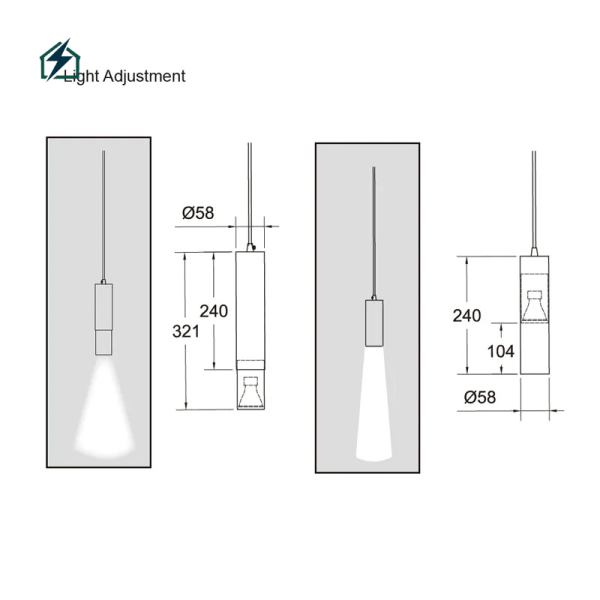 Single Nordic Pipe Pendant Light