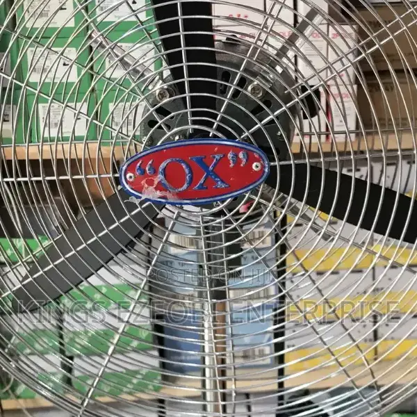 OX 18" Industrial Axial Flow Standing Fan – Heavy Duty Cooling Fan for Homes & Businesses in Ghana