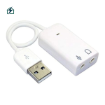HT-03S External USB 7.1 Channel Sound Card – Audio Adapter for Windows PC & Laptop