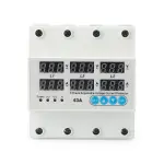 Posmith 3-Phase 63A Voltage Protector – 230V 3-Pole Electrical Protection Device