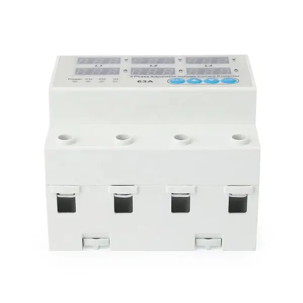 Posmith 3-Phase 63A Voltage Protector – 230V 3-Pole Electrical Protection Device