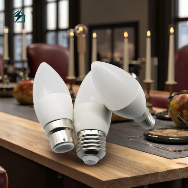 5W LED Candle Bulb E27 Warm White Energy Saving Light