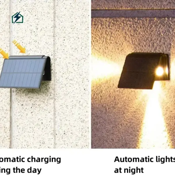 RGB Solar Garden Patio Wall Lights IP65 Waterproof LED Fence Lights Ghana