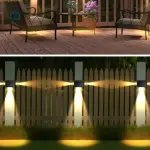RGB Solar Garden Patio Wall Lights IP65 Waterproof LED Fence Lights Ghana