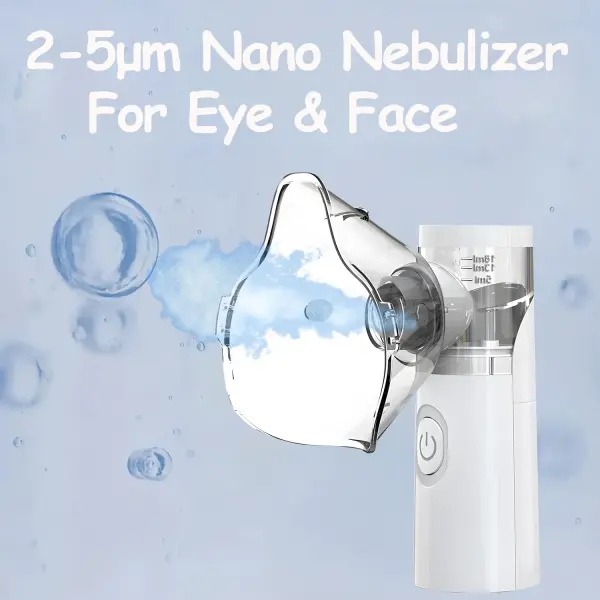 Smart Portable Ultrasonic Nebulizer – Handheld USB Rechargeable Atomizer with App Control