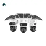 Solar 4G PTZ Security Camera – Wireless Outdoor 360° CCTV Camera with SIM Support for Homes & Farms in Ghana