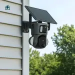 Solar Dual-Lens Outdoor Security Camera with Night Vision & Two-Way Audio – Wireless CCTV Camera for Homes & Businesses in Ghana