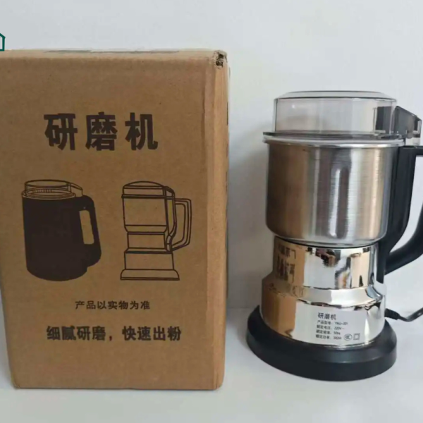 Large Stainless Steel Electric Grain Grinder – 220V UK Plug