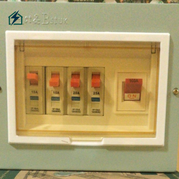 4 Way Metal Distribution Box – IP54 Electrical Control Box