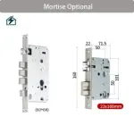 Swipe Card Hotel Door Lock – Carbon Steel Hotel Security Lock Ghana