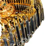 Traditional Luxury Golden Crystal Chandelier 6079 – LED Candle Ceiling Light for Living Room, Hotel & Dining Room Ghana
