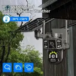 V380 Solar Bullet & Dome Hybrid Security Camera – Wireless PTZ Outdoor Wi-Fi CCTV Camera for Homes & Businesses in Ghana