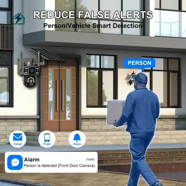 V380 Solar Bullet & Dome Hybrid Security Camera – Wireless PTZ Outdoor Wi-Fi CCTV Camera for Homes & Businesses in Ghana