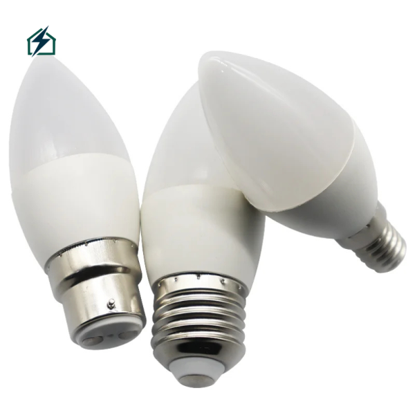5W LED Candle Bulb E27 Warm White Energy Saving Light