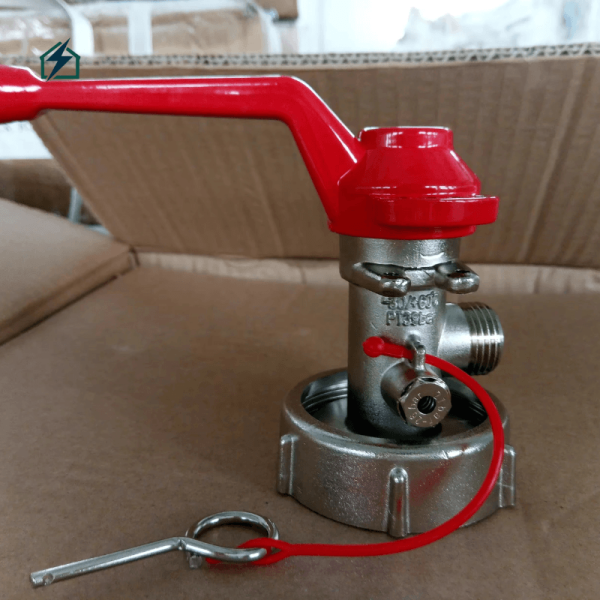 Wheeled Fire Extinguisher Valve – Heavy-Duty Brass Replacement Valve for Industrial Fire Extinguishers