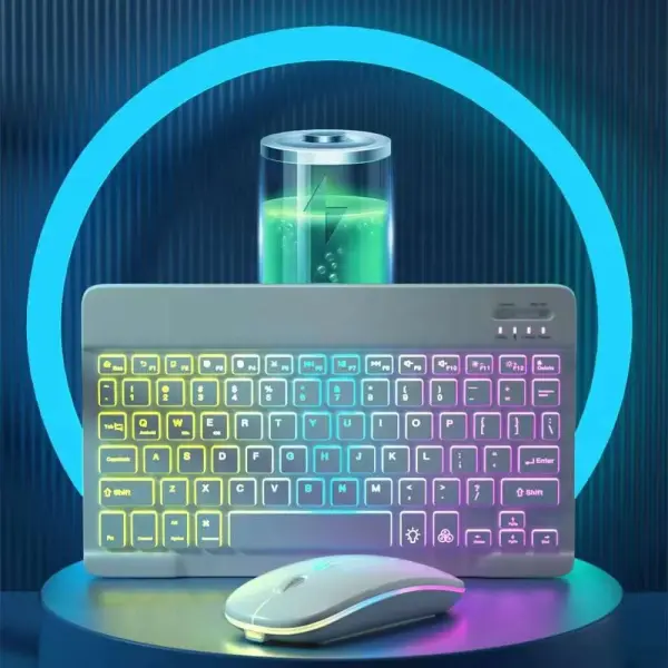 Wireless LED Backlit Keyboard & Mouse Combo Ghana – 2.4GHz Rechargeable Gaming Set for Laptop & PC