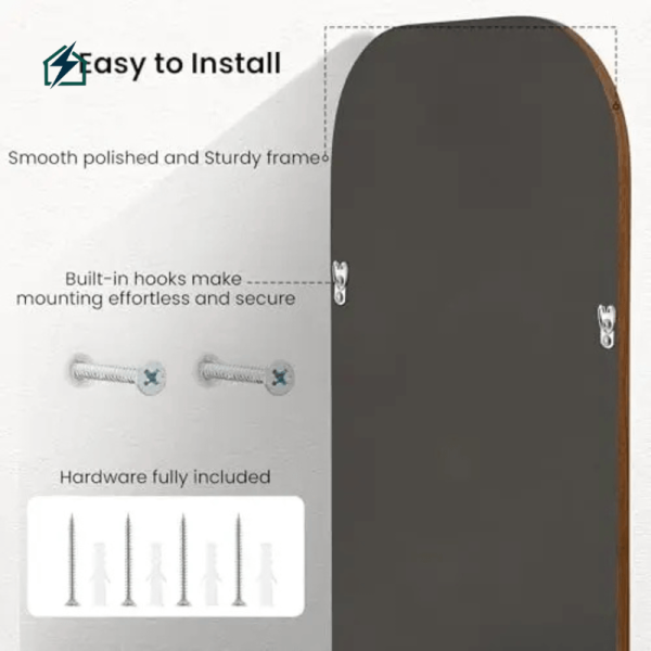 Wood Frame Wall Mirror