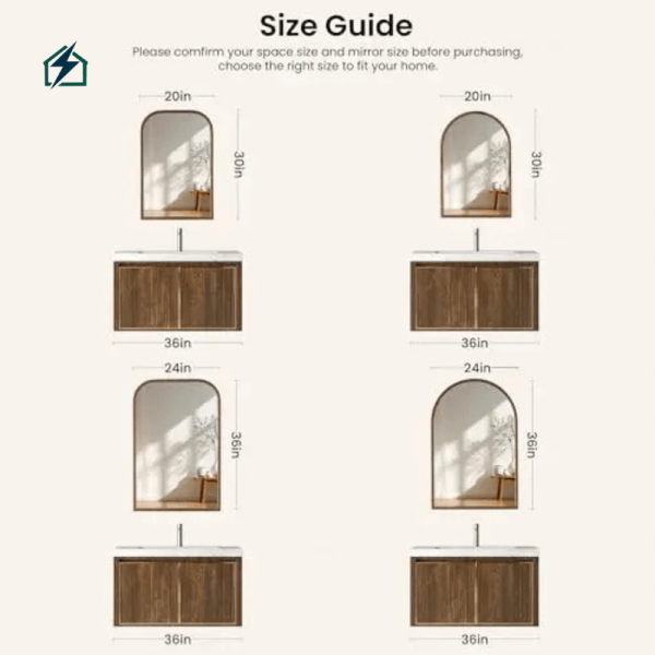 Wood Frame Wall Mirror